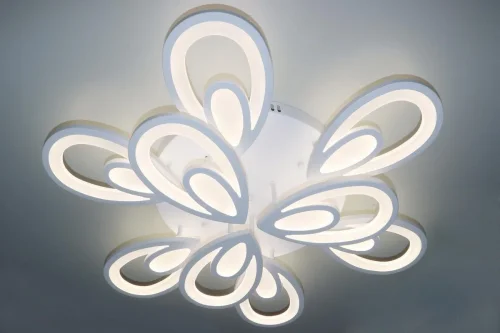 Светильник потолочный LED с пультом INNOVATION STYLE 83003 Natali Kovaltseva белый на 1 лампу, основание белое в стиле хай-тек с пультом фото 8
